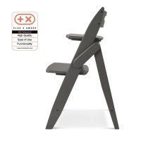 Set All in One Moji Chaise-Haute Yippy - Cloud + Assise Nouveau-Né - Birch + Accessoires