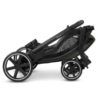 Poussette Double ABC Design Zoom 2 - Avocado + 2 Coques Auto Cybex Cloud G i-Size - Moon Black