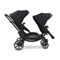 Poussette Double ABC Design Zoom 2 - Coal + 2 Coques Auto Cybex Cloud G i-Size - Moon Black