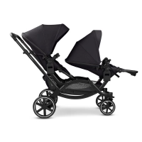 Poussette Double ABC Design Zoom 2 - Coal + 2 Coques Auto Cybex Cloud G i-Size - Moon Black