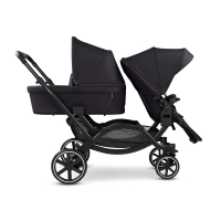 Poussette Double ABC Design Zoom 2 - Coal + 2 Coques Auto Tulip i-Size - Black