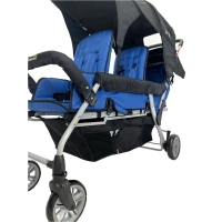 Poussette 3 Places Boutique Nounou modèle 5 - Bleu