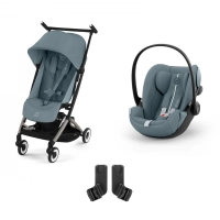 Poussette Cybex Libelle 3 TPE - Stormy Blue + Coque Auto Cloud G i-Size - Stormy Blue (Plus)