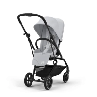 Poussette Cybex Eezy S Twist +2 BLK - Fog Grey + Coque Auto Cloud G i-Size - Fog Grey +  Nacelle Cot S - Fog Grey