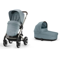Poussette Cybex Talos S Lux 2 TPE - Stormy Blue + Nacelle Cot S Lux