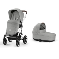 Poussette Cybex Talos S Lux 2 TPE - Stone Grey + Nacelle Cot S Lux