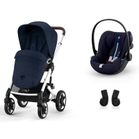 Poussette Cybex Talos S Lux 2 SLV - Ocean Blue + Coque Auto 40-87cm Cybex Cloud G i-Size - Ocean Blus (Plus)