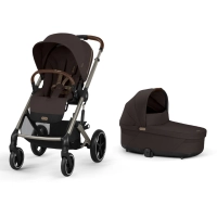 Poussette Cybex Balios S Lux 2 TPE - Chocolate Brown + Nacelle Cot S Lux