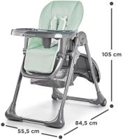Chaise Haute Kinderkraft Tastee - Vert Olive