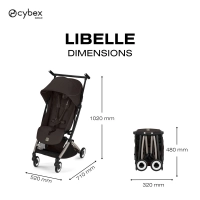 Poussette Ultra Compacte Libelle 5 - CYBEX - Chocolate Brown
