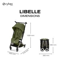 Poussette Ultra Compacte Libelle 5 - CYBEX - Moss Green