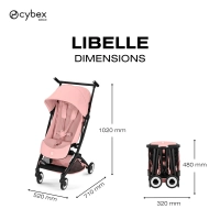 Poussette Ultra Compacte Libelle 5 - CYBEX - Candy Pink