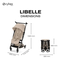 Poussette Ultra Compacte Libelle 5 - CYBEX - Almond Beige