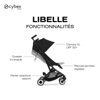 Poussette Ultra Compacte Libelle 5 - CYBEX - Magic Black