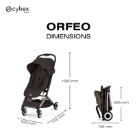 Poussette Ultra Compacte Orfeo 2 - CYBEX - Chocolate Brown