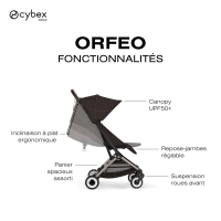 Poussette Ultra Compacte Orfeo 2 - CYBEX - Chocolate Brown