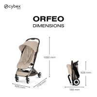 Poussette Ultra Compacte Orfeo 2 - CYBEX - Almond Beige