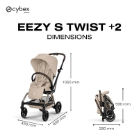 Poussette Compacte Eezy S Twist+2 - CYBEX - Almond Beige
