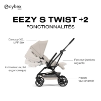 Poussette Compacte Eezy S Twist+2 - CYBEX - Dune Grey