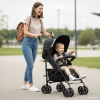 Poussette Fold N Care Black - Black