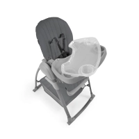 Chaise haute Sit N Relax 3in1 Dark-grey - Dark Grey
