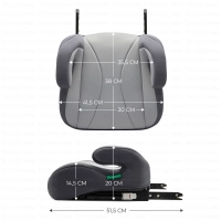 Rehausseur enfant I-BOOST I-Size - Kinderkraft - gris