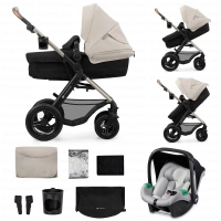 Poussette Trio MOOV 2 (roues AIR) - Kinderkraft - gris