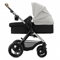 Poussette Trio MOOV 2 XL (roues AIR) - Kinderkraft - gris