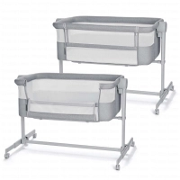 Lit d'appoint 2en1 NESTEE UP 2 - Kinderkraft - gris