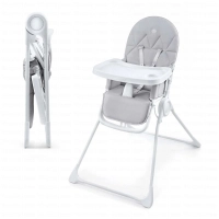 Chaise haute BINCI - Kinderkraft - gris clair