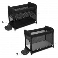 Lit Bébé MOON DREAM BLACK - Kinderkraft - noir