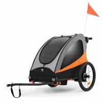 Remorque Vélo Enfant 3en1 NAVA - Kinderkraft - orange