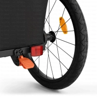 Remorque Vélo Enfant 2en1 NAVA walk - Kinderkraft - gris