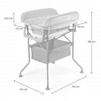 Baignoire pour bébé BUBBLY - Kinderkraft - gris