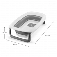 Baignoire pour bébé BUBBLY - Kinderkraft - gris