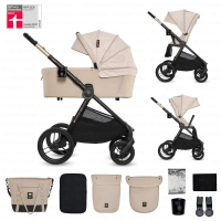 Poussette Duo NEA 2 x BIZZU - Kinderkraft - beige