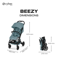 Poussette Compacte et Citadine Beezy 4 - CYBEX - Stormy Blue