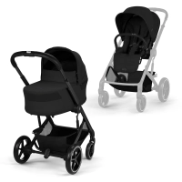 Pack Duo Balios S Lux 4 2026 + Nacelle Cot S Lux - CYBEX - Moon Black