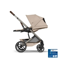 Pack Duo Balios S Lux 4 - Modèle 2026 + Nacelle Pliable - CYBEX - Almond Beige