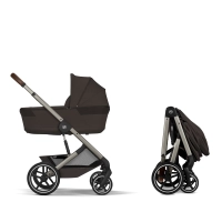 Pack Duo Balios S Lux 4 - Modèle 2026 + Nacelle Pliable - CYBEX - Chocolate Brown