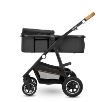 Poussette Lionelo Amber + Nacelle + Coque Auto Astrid - Grey Graphite