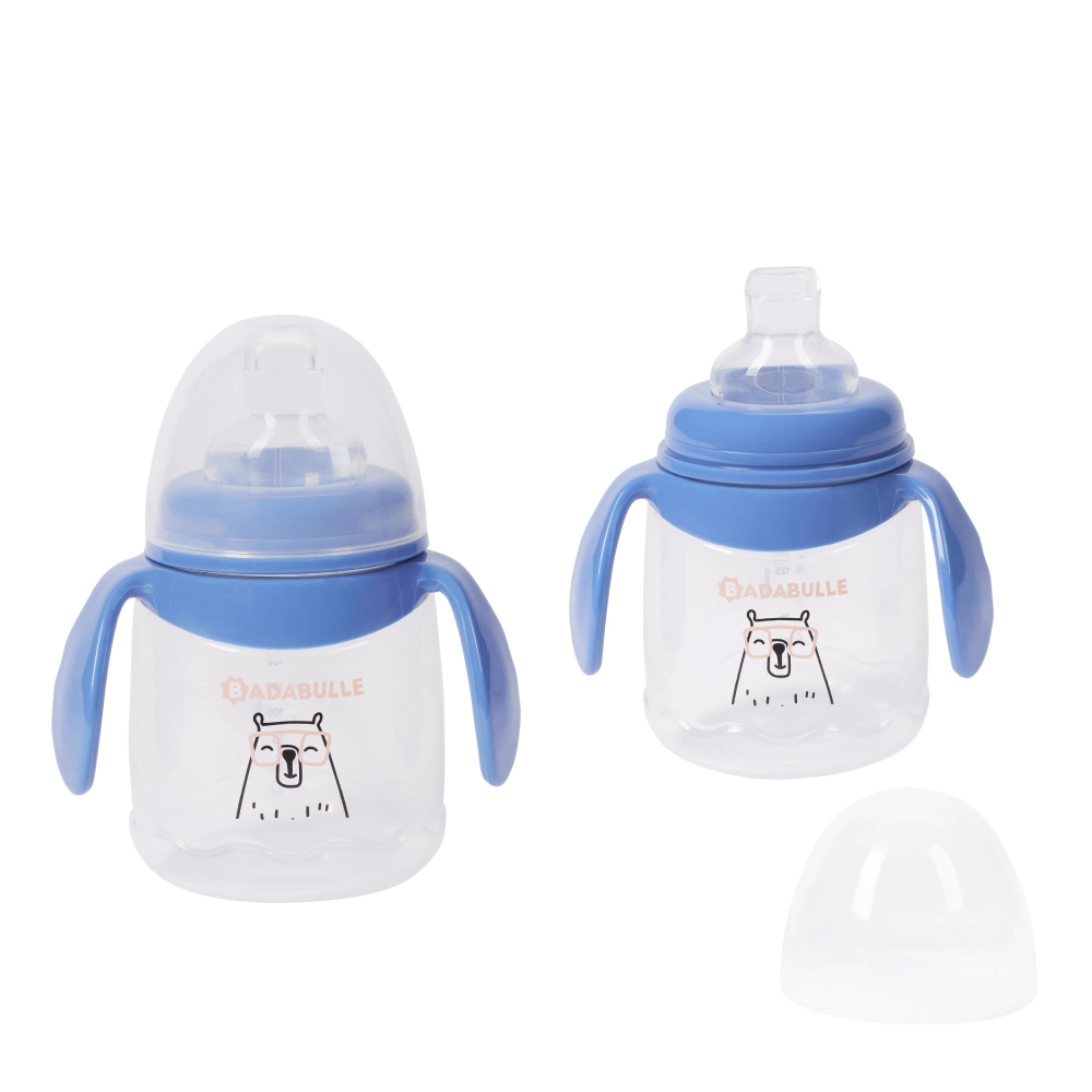 BADABULLE  Lot de 2 tasses anti-fuite avec anses ergonomiques, 180ml